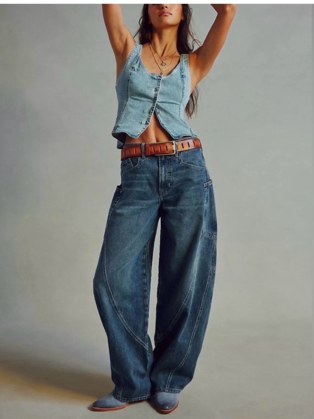 Free People We The Free Light Blue Denim Jeans